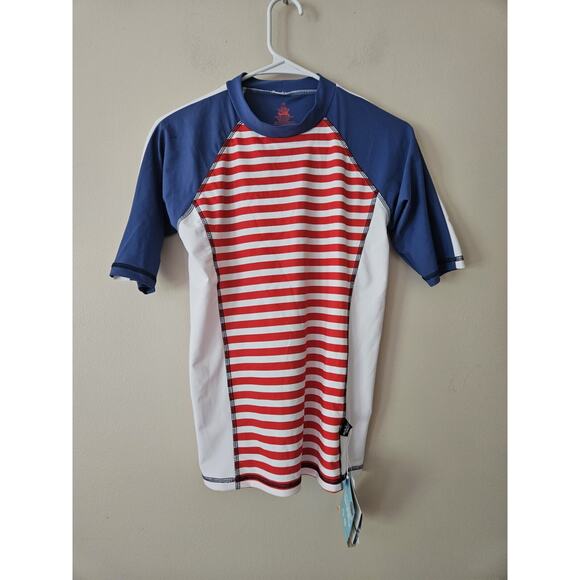 Platypus Australia Youth Boys UPF50+ Rash Guard Top Sunshirt size 14 - Picture 1 of 4